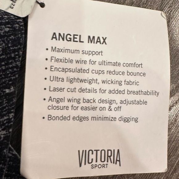New Victoria's Secret Victoria Sport Angel Max Laser Cut 34C Max Support Strappy - Picture 6 of 8